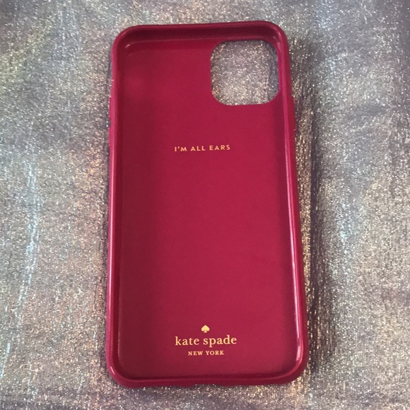 3/$50 Kate Spade Hot Pink Iridescent Phone Case for iPhone 11 Pro - Picture 4 of 6